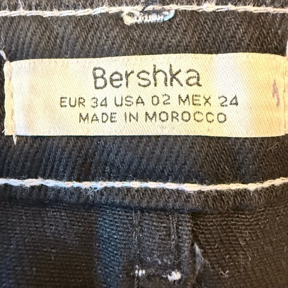 Bershka Jeans Black Denim Midi Skirt